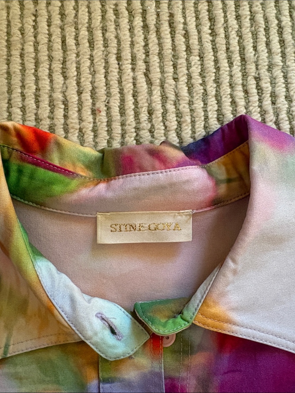 Stone Goya Button Down Top - Picture 3 of 5